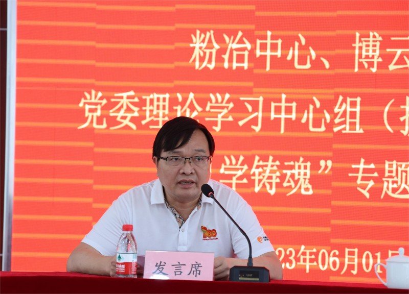 贺柳同志在总结发言中